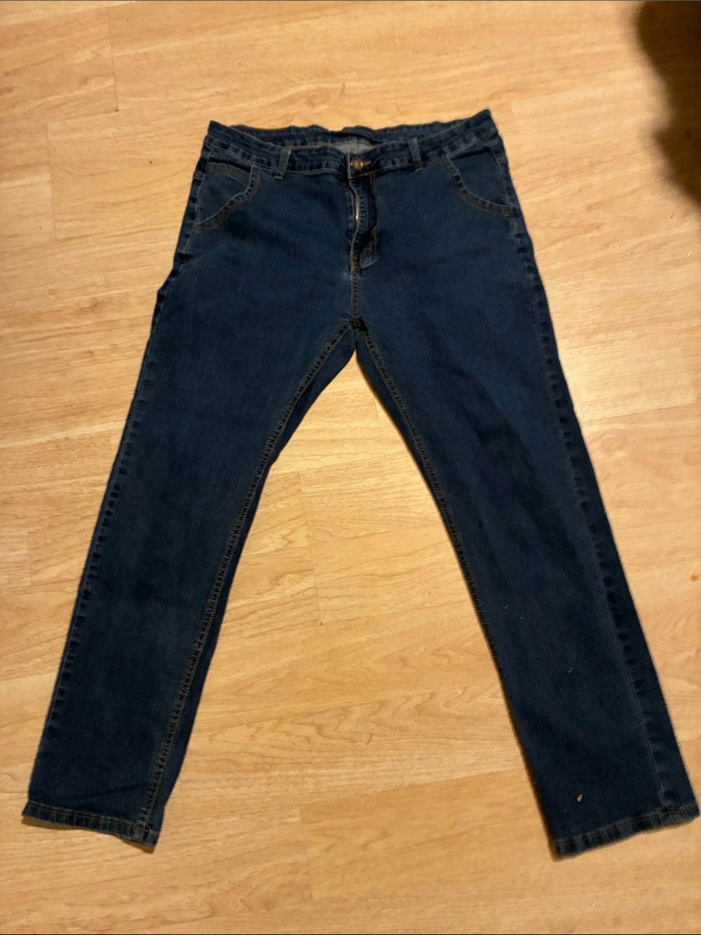 Men's Navy Straight-Leg Jeans - Great Condition